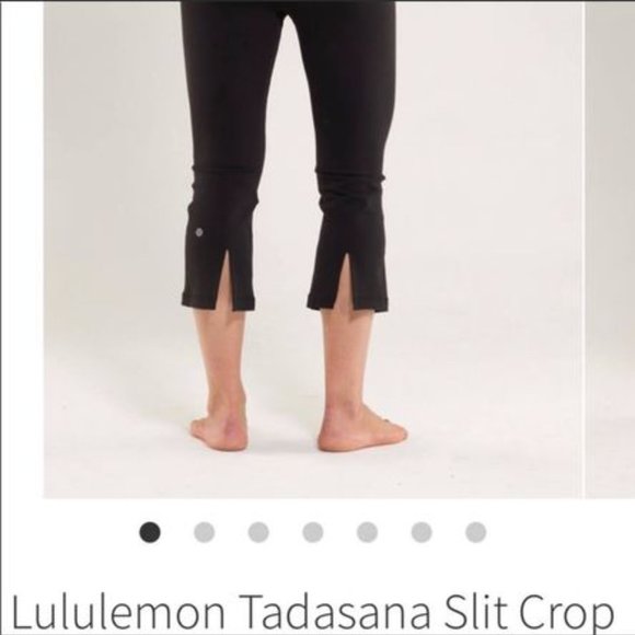 Lululemon Tadasana slit crop - Picture 1 of 3